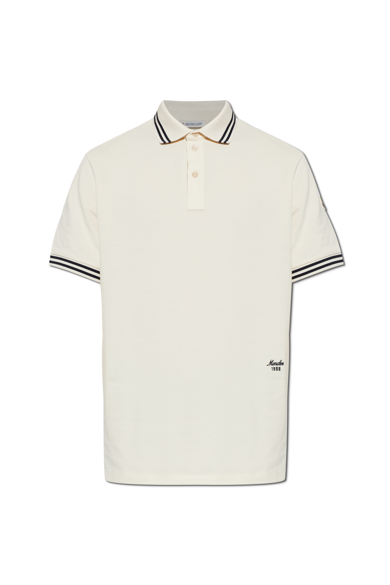 Moncler Polo with embroidered logo | Men's | Vitkac